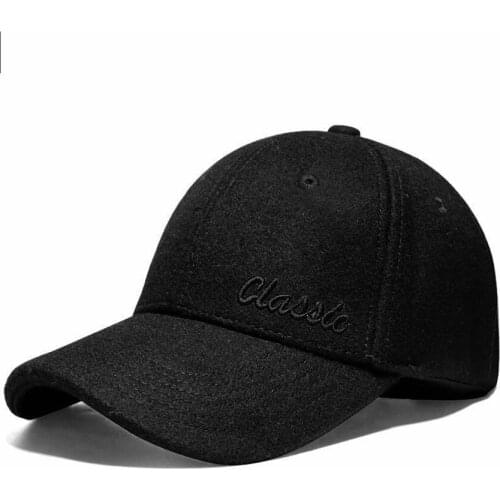 Adult Large Size Full Closed Wool Hat Big Head Men and Women Plus Size Fitted Felt Baseball Cap 56-60cm 60-65cm