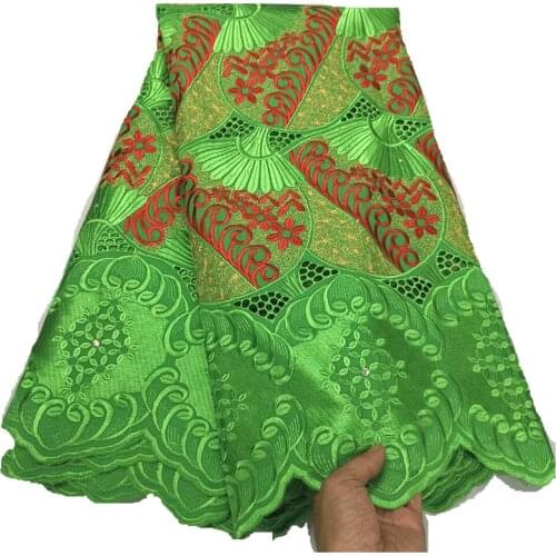 SJ Lace Swiss Lace African Brocade Fabric Hot Sale Swiss Voile Laces Switzerland With Sotnes Nigerian Lace Fabrics Sewing y3-26