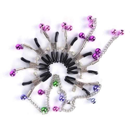 4 Styles Nipple Stimulator Adult Games Sex Toys Erotic Toys 1 Pair Breast Clips With Bells Nipple Clamps For Couple