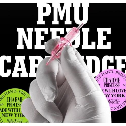 Tattoo Needle Cartridge for Rotary Pen Semi Permanent Makeup Eyeliner Eyebrow Lip E.O Gas Disposable 1001RL Round Line