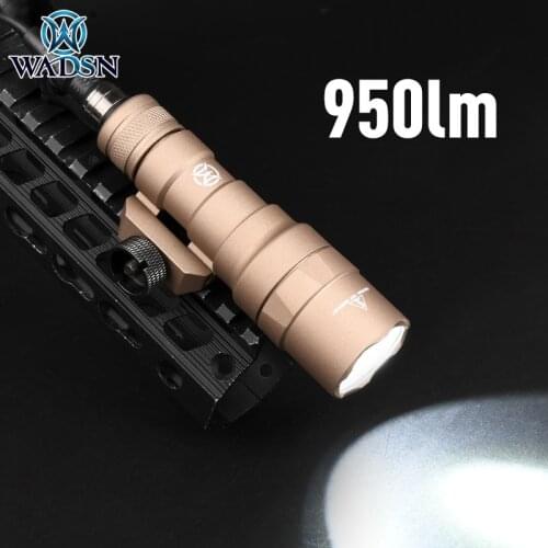 WADSN Surefir Tactical M300SF Flashlight Dual Fuel LED Scout Light 950 Lumens Hunting Gun M300 Dual Swich Weapon Light 20mm Rail