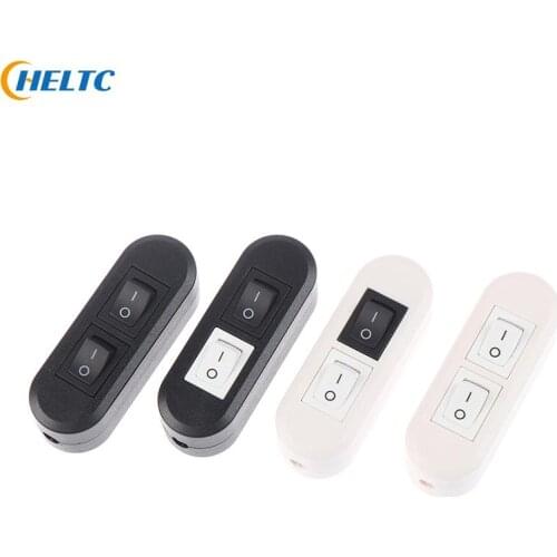 1pcs 250 V 10A Double Control Table Lamp Floor Lamp Mother Lamp Online Switch Two-button Dual Control Switch