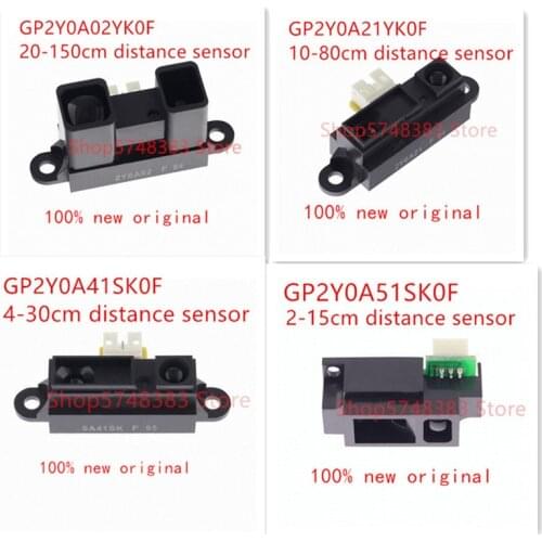 1PCS/LOT GP2Y0A02YK0F 20-150cm GP2Y0A21YK0F 10-80cm GP2Y0A41SK0F 4-30cm GP2Y0A51SK0F 2-15cm Infrared distance sensor