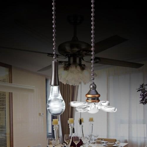 2 pcs Lamp Pull Chains Ceiling Fan Light Pull Chain Connector Home Wedding Decor M2EE