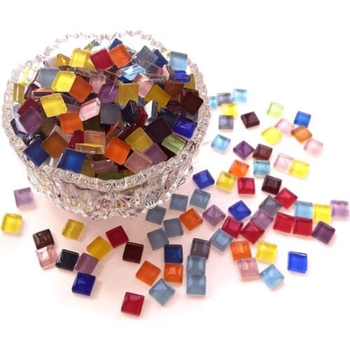 300pcs Craft Material Mosaic Tile Children Handmade Tiny Mini Micro Glass Crystal Free Stone Creativity DIY
