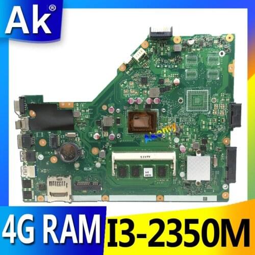 MB AK X55CR Laptop motherboard For ASUS X55CR X55VD X55V Teste mainboard original 4g RAM I3-2350M