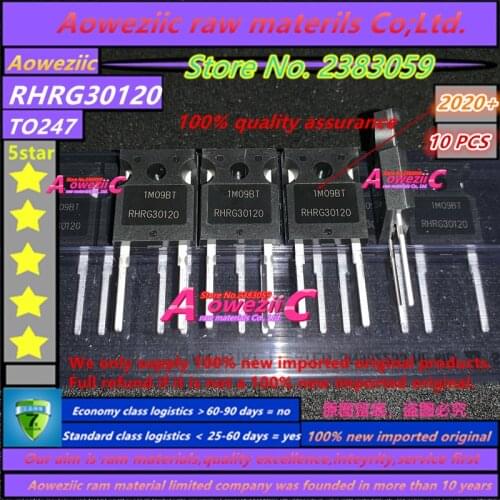 Aoweziic 2020+ 100% new imported original RHRG30120 30120 TO-247 diode fast recovery tube 30A1200V