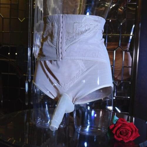 Plus size mens panties sissy high waist body slimming brief shaper exotic mens underwear male chastity hot fetish sexy lingerie