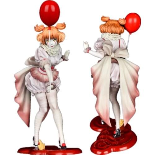 ARTFX J NECA Stephen Kings It Evil Ultimate Pennywise Joker Action Figure Removable Scary Movie Anime Figurine PVC Model Toy