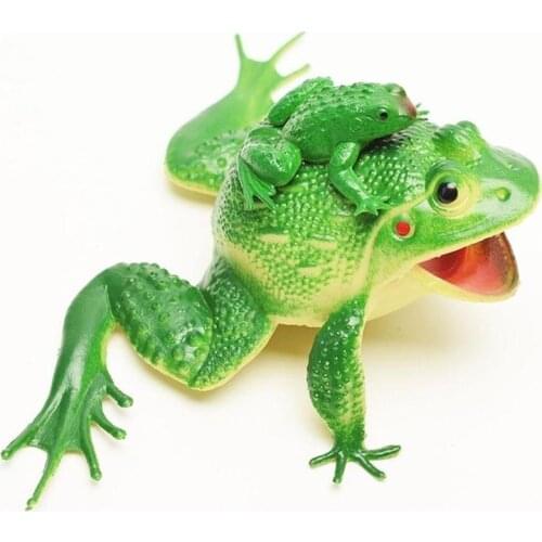Simulation Sounding Frog Model Mother And Child Frog Frog Toad Fake Frog Tricky Props Childrens Toy
