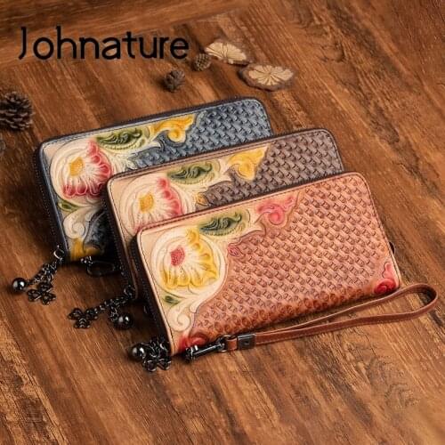 Женские мягкие кошельки Johnature China At AliExpress