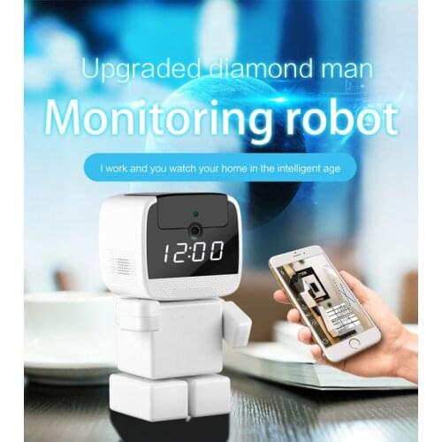 CCTV Camera Cute Bear Shape Camera Smart Home Robot Intelligent Auto Tracking Surveillance