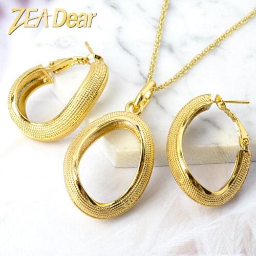 ZEADear Jewelry Set Classic Copper Hot Selling Earrings Pendent Necklace For Women Girl Romantic Sets For Daily Wear Party Gift