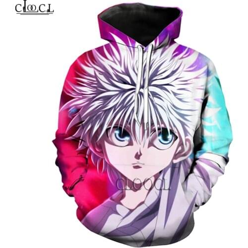HX Fashion Hoody Japanese Anime Hunter X Hunter 3D Print Men Hoodie Autumn Long Sleeve Pullover Hip Hop Tracksuit Drop Shipping