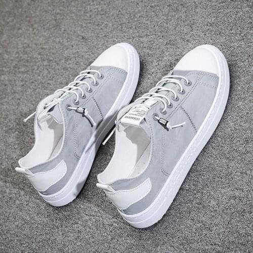 The New Men Shoes fashion Canvas Loafers Breathable Autumn lace up comfortable Casual Shoes Outdoor Men Sneakers shoes