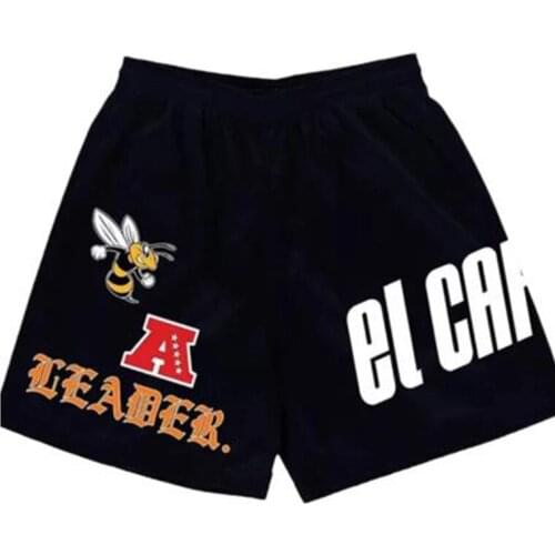 Elcapitan D'Angelo Russell mens fitness shorts beach pants sports basketball pants mesh breathable 2021 new shopping shorts men