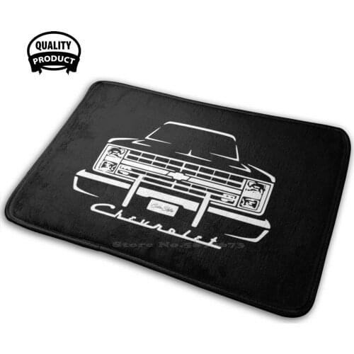 Chevrolet Pickup Truck C10 - 1987 3D Soft Non-Slip Mat Rug Carpet Cushion Automobile Truck Chevy Car Cars Classic Classic Car