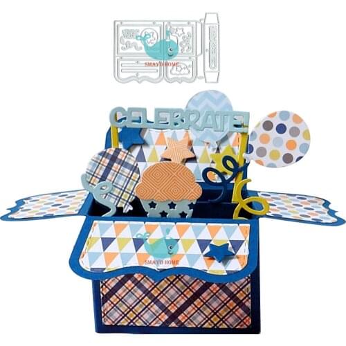 Gift box set series Metal Cutting Dies Scrapbooking Stencil for Album Paper DIY Gift Card Decoration Embossing Dies New 2019