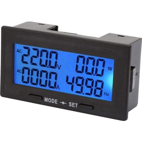Voltage Meter Current Tester Power Supply, YB5140DM-Z AC 0 - 100A 130 - 500V Multifunctional Digital Display Meter