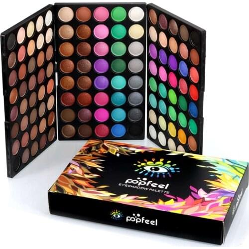 Popfeel Natural 120 Color Super Light Eye Shadow Palette Cosmetics Makeup Palette Beauty Make Up Tool Eyeshadow Set new Tool