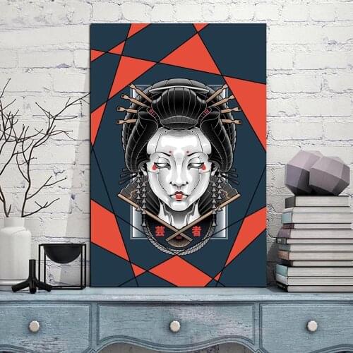 Posters and Prints Wall Art Picture Canvas Painting Pictures Art Print Home Decoration for Living Room Japanese Art Japan Geisha