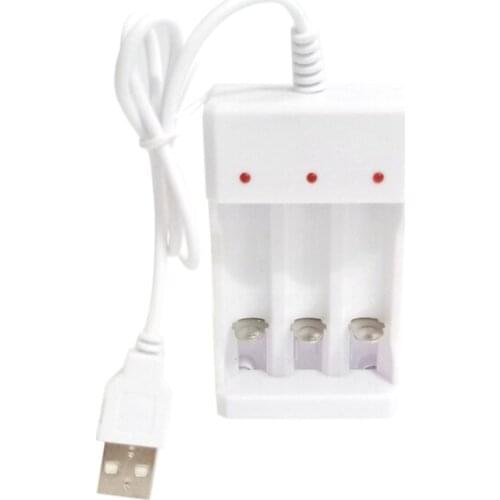 Retail 5Th 7Th Battery Universal White Three-Slot USB Interface Constant Light Charger