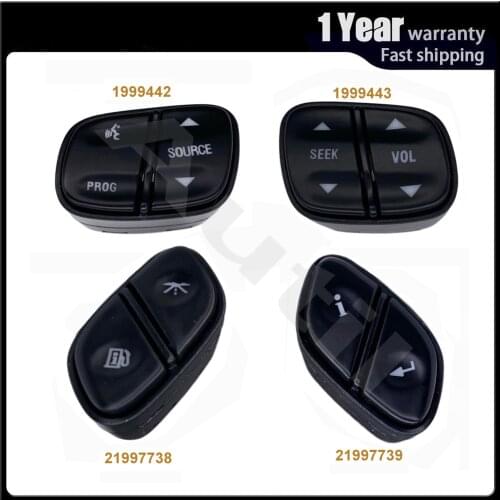 Steering Wheel Radio Volume Control Switch Set for GMC Yukon Chevrolet Hummer H2 21997738 21997739 1999442 1999443