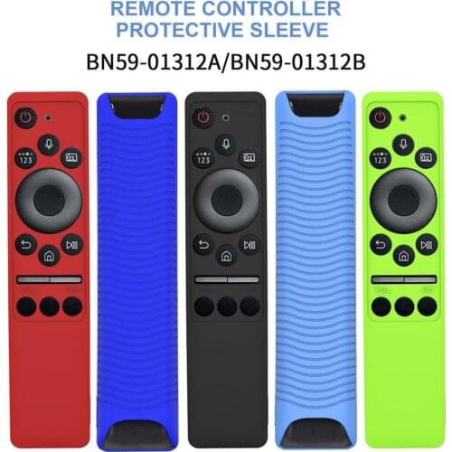Silicone Protective Case Cover Top Opening Replaceable for Samsung BN59-01312A/01312B Remote Control Shockproof Shell Sleeve