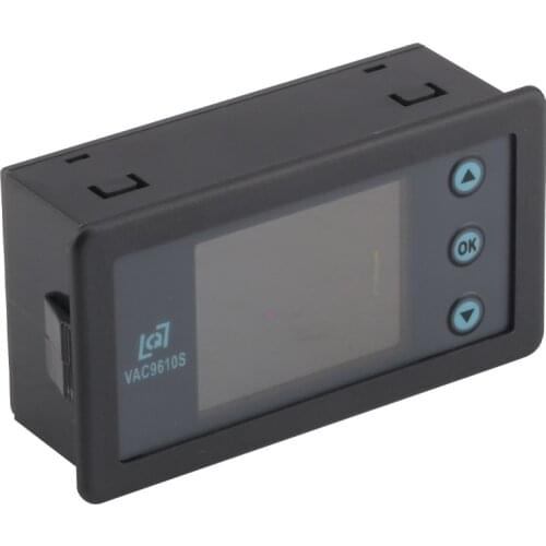 Battery Capacity Tester Voltage Current Indicator Panel Coulomb Meter Coulometer 60KW Hall Coulomb Power Thermometer Vac9610s