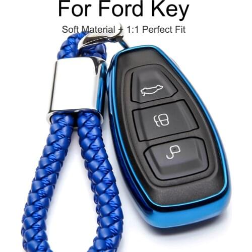 TPU Car Accessories Key Case Cover for Ford Mondeo MK4 MK5 Mustang Fusion Fiesta MK8 Focus MK4 Ranger Kuga C Max Explorer S Max
