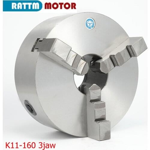 Manual chuck Three 3 jaw lathe chuck K11 160 mm self-centering chuck Machine tool lathe part