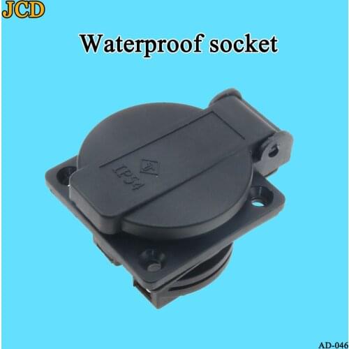 Waterproof IP54 250v 16A Germany PDU UPS eu power desktop outlet connector Embedded electrical Panel Receptacle AC socket plug