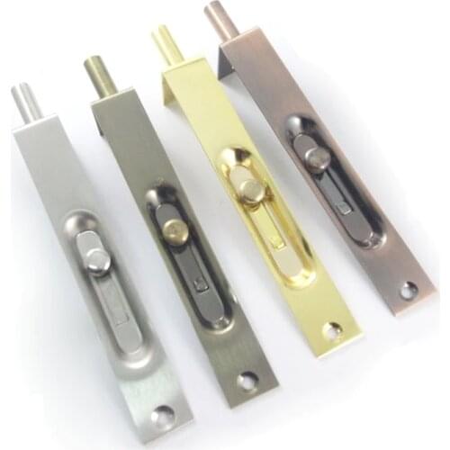 2Pcs/Lot 4"-12"(10-30CM) Built-in Flush Bolt Door Latch Flush Mounted Slide Lock