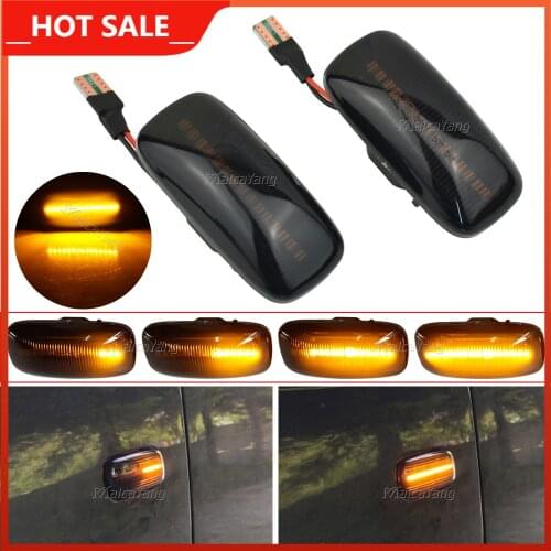 2pcs/pair Dynamic LED Turn Signal Side Marker Light Sequential Blinker Indicator Light For Nissan Almera N15 95-00 Maxima 95-00