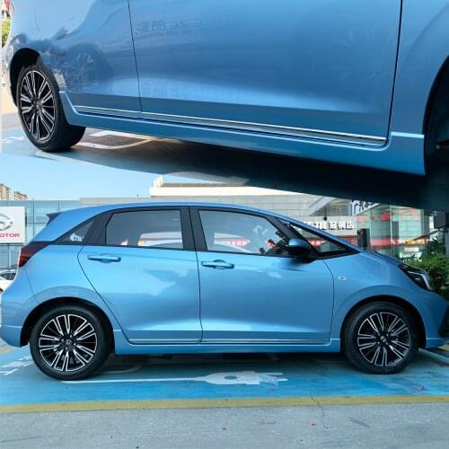 Car Accessories For Honda Fit Jazz GR 2020 2021 Door Side Molding Trim Sticker ABS Chrome 4pcs