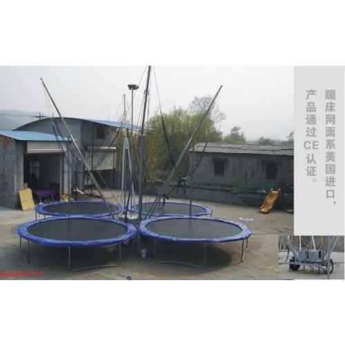 4 stations bungee trampoline