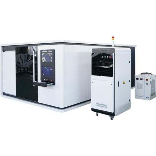 CNC new design high power fiber laser cutter machine with full cover cnc laser fiber optic cutting machine steel