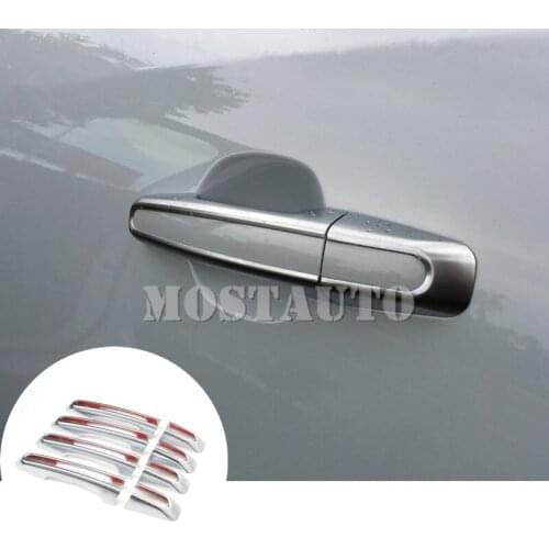 For Jaguar XE X760 Exterior Car Door Handle Cover Trim 2015-2018 8pcs Silver/Black Car Accessories Interior Car Decor Car Trim