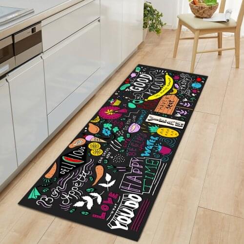 Hippie Home Kitchen Mat Carpet Vegetables Floor Mat Entrance Door Mat Outdoor Rugs and Carpets for Home Living Room