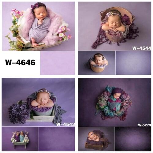 Purple Solid Texture Photography Backdrop Abstract Pure Color Newborn Baby Shower Birthday Photo Background Studio Portrait Prop