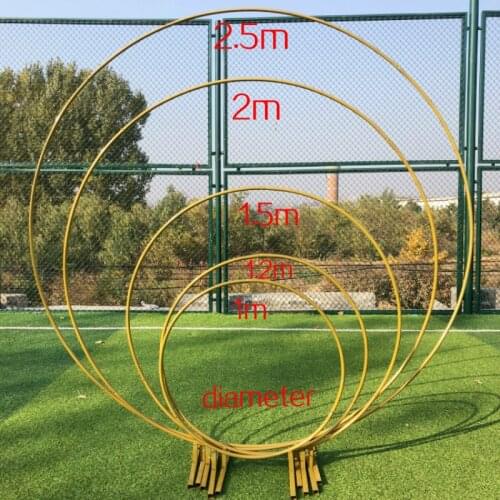 Wrought Iron Frame Pillar Wedding Arch DIY Round Party and Frame Window Party Festival Background Frame