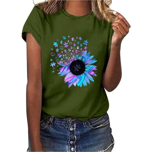 Summer 2021 New Women T-Shirts Casual Printing Harajuku Tee Short Sleeves O-Neck Loose Female T-Shirt Fashion Tops Ropa Mujer