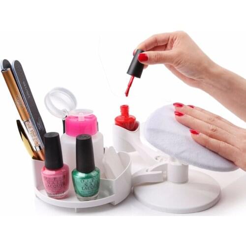 Makartt Nail Gel Polish Nail Design Base Studio Tool with Gel Holders and Multi Angle Rest, Great Support for Nail Salon Home