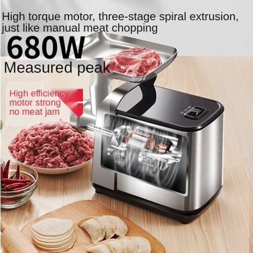 High-power commercial multifunctional meat grinder sausage stuffer electric cutter chopper stuffing machine food processor S0177