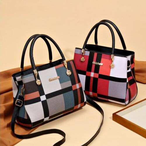 2020 New High quality tote womens bag Plaid printed women bag Womens Crossbody Bag Tote Big bag womens handbag