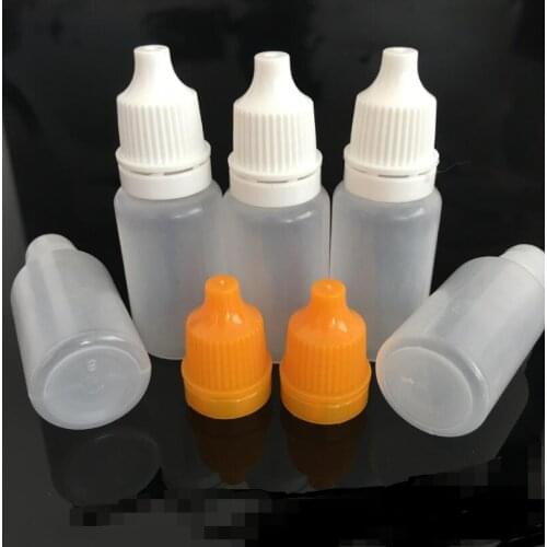 Wholesale 10ML Mini Plastic Dropper Bottles With Childproof Cap And Long Thin Tip for E juice