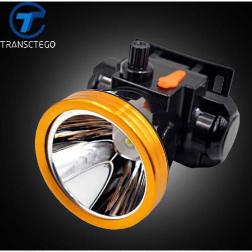 TRANSCTEGO Headlamp Rechargeable Hunting Fshing 18650 Battery Strong Headlight Long Distance Power Led Head torch Adjustable