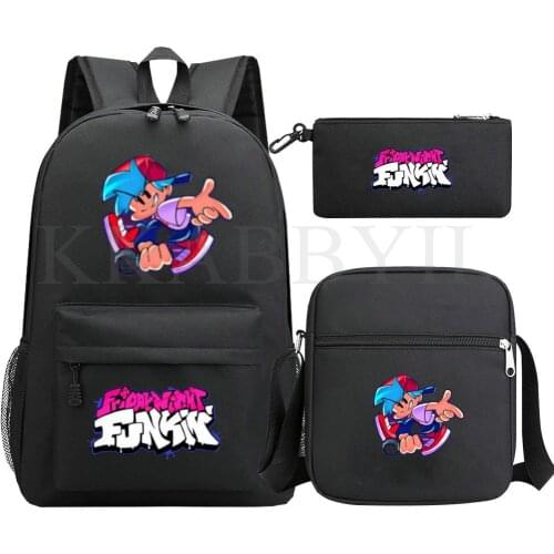 Friday Night Funkin School Bags For Boys Girls Backpack Famous Game 3D Printed Backpack For Teenager Students Mochilas