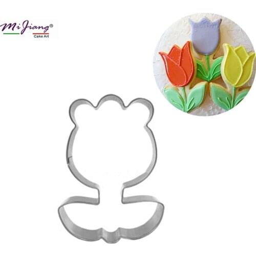 Stainless Steel Flower Cutter Slicer DIY Biscuit Mould Stamp Fondant Pastry Cake Decoration Tools Birthday Bakeware S7078