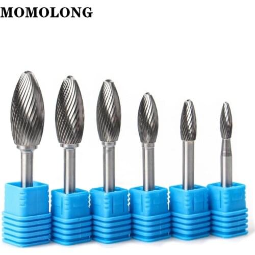 Carbide Alloy Rotary File Tool H Type Head Tungsten Point Burr Die Grinder Abrasive Tool Drill Milling Carving Bit